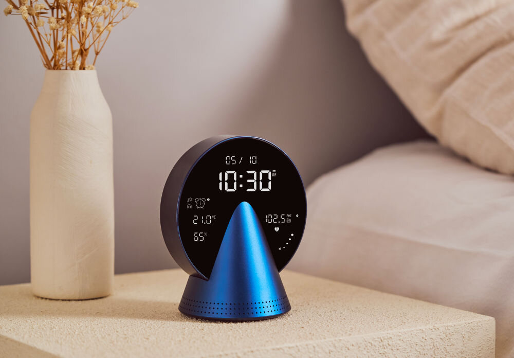 Lexon Conic Clock Budzik organizacja czasu