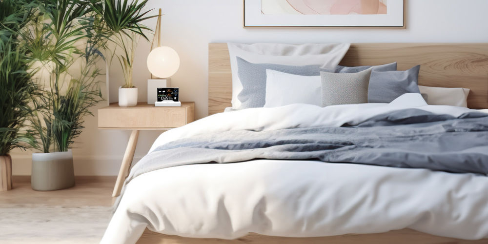 Stacja pogody MANTA Windy MTO100W Biały śledzi warunki zegar kalendarz radiowa synchronizacja czas data 