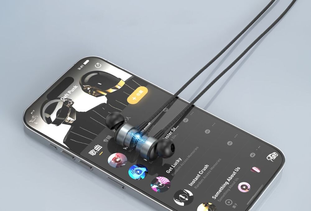 Słuchawki dokanałowe MANTA MNH02 Olympic II - sluchawki, lacznosc, telefon, magnetyczne zapiecie