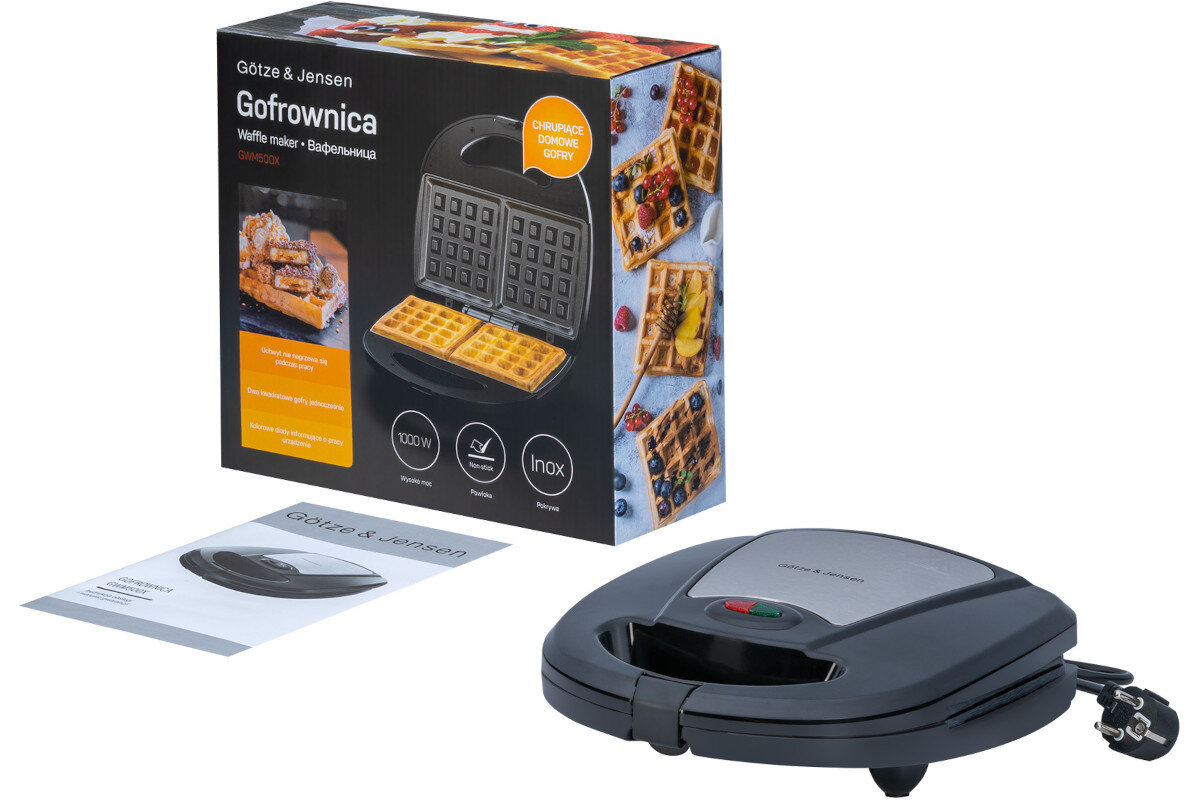 Gofrownica GOTZE & JENSEN GWM500X zawartosc opakowania