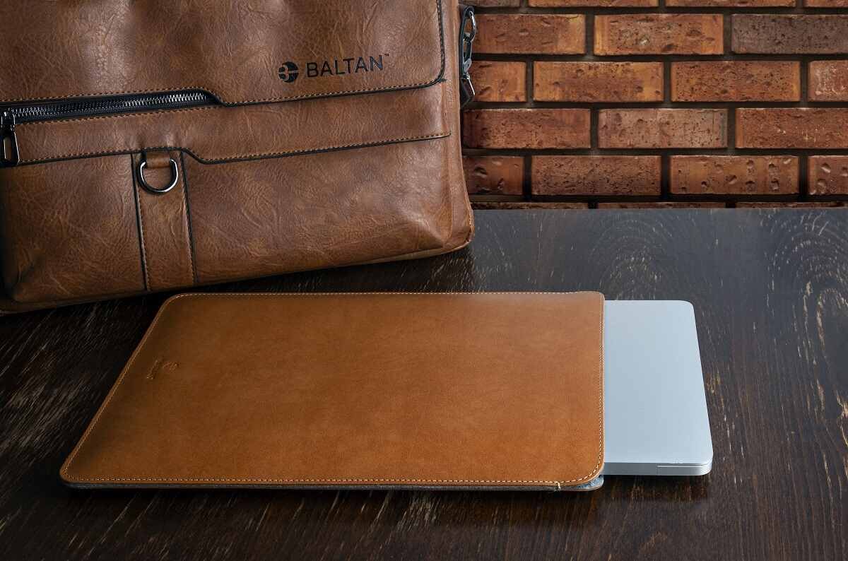 Etui na laptopa BALTAN Slevve elegancki ponadczasowy skóra podkładka pod myszkę Chroń laptopa Klasyka funkcjonalność