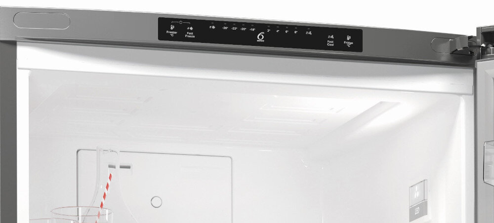 LODÓWKA WHIRLPOOL WB70I 953 X Aqua panel sterowanie elektroniczne ustawienia temperatury szybkie mrożenie chłodzenie