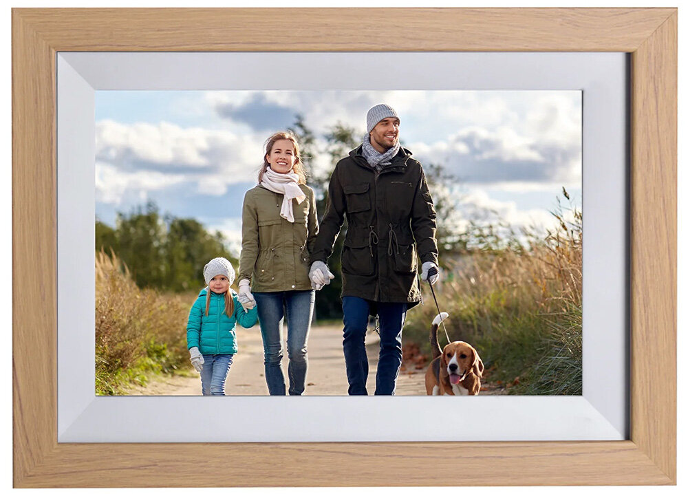 Ramka cyfrowa KODAK RCF-1012W Brązowy Ramka RODZINA stojąca poziomo ze zdjęciem rodziny w środku