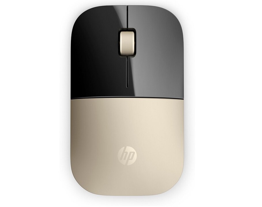 Mysz HP Z3700 Złoty - wygląd ogólny ergonomiczny kształt wygodna praca