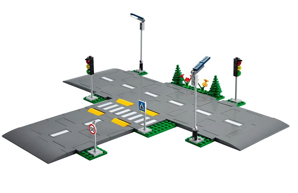 LEGO City Płyty drogowe 60304 Ogromne możliwości rozbudowywania złożonych konstrukcji