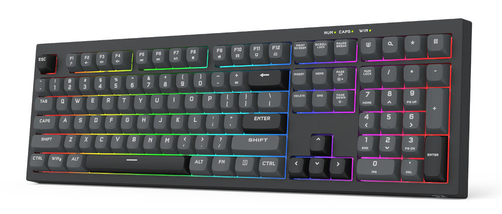 Redragon Crux komputerami oraz laptopami bez konieczności instalacji dodatkowych sterowników