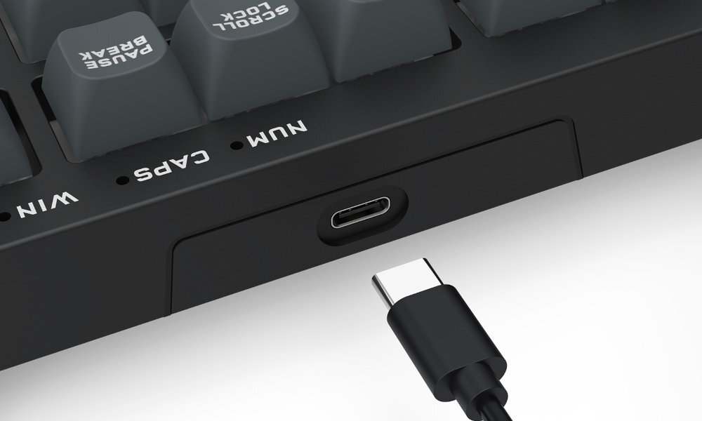 Redragon Crux odłączany kabel USB-A/USB-C chroniąc ją przed uszkodzeniami
