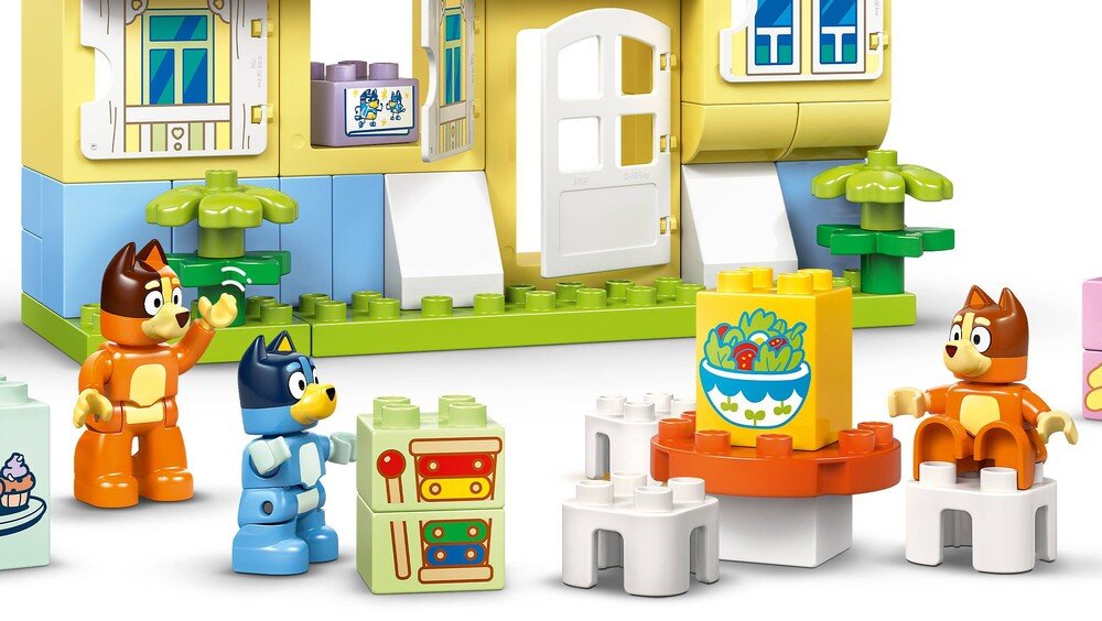 LEGO 10459 DUPLO Bluey Dom rodzinny Blue z grą pamięciową  zabawa z rodzicami serial  