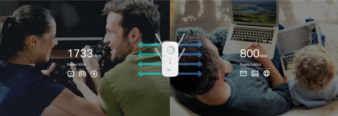 Wzmacniacz sieci TP-LINK TL-RE650 - WiFi   