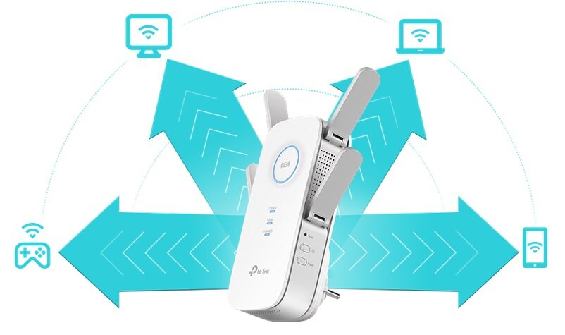 Wzmacniacz sieci TP-LINK TL-RE650 - MU-MIMO 4x4 