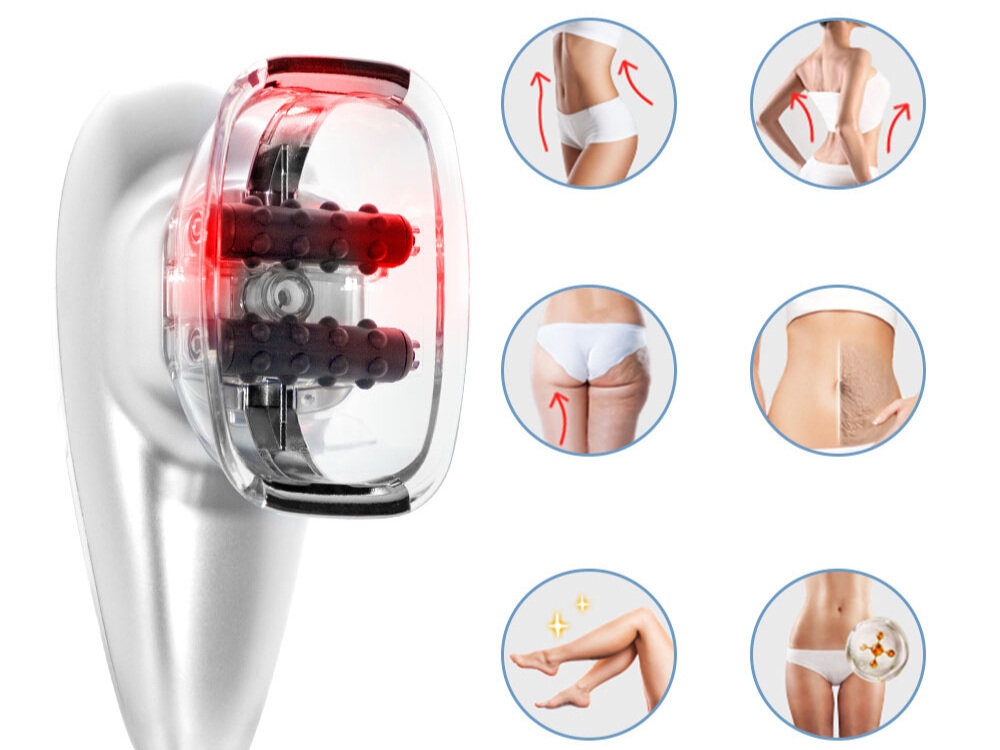 Masażer antycellulitowy DIFORO Dif-Vacuum 3 technologie  działanie próżni, masażu i światła czerwonego łączy podciśnienie, masaż rolkowy, terapię LED i EMS