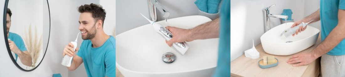 Irygator PANASONIC EW1411H Dwuminutowe czyszczenie tryb INTERDENTAL skuteczne czyszczenie