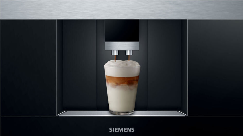 Ekspres SIEMENS CT636LES6 latte macchiato kremowe cappucino mocne espresso funkcja oneTouch doskonała kawowa przyjemność jedno dotknięcie automatyczne przygotowanie kawy i specjałów mlecznych zgodnie zpreferenacjami wyjątkowy świat kawy