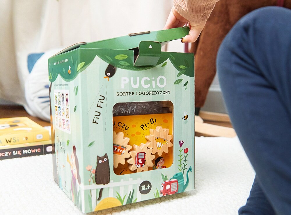 Zabawka edukacyjna NASZA KSIĘGARNIA Pucio Sorter logopedyczny kv początek opisu