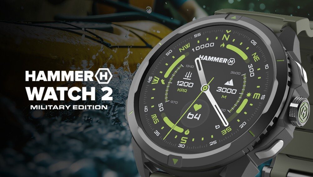 SMARTWATCH HAMMER WATCH 2 MILITARY EDITION   opis