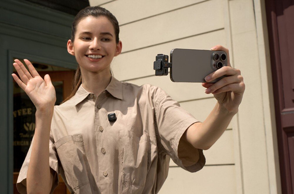 Nadajnik DJI Mic Mini Czarny czas działania ładowanie stacja dokująca