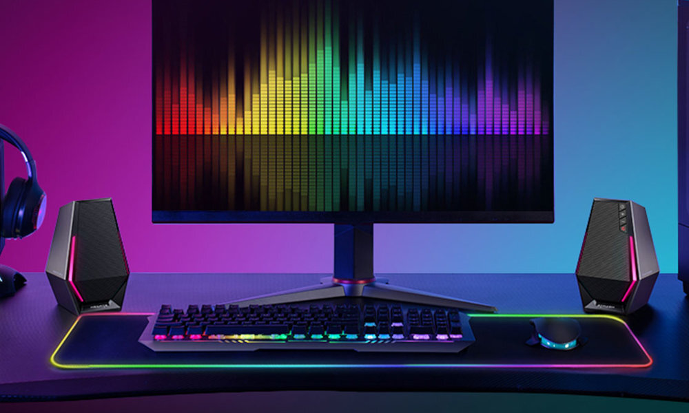 Głośniki EDIFIER Hecate G1500 - system podswietlenia 