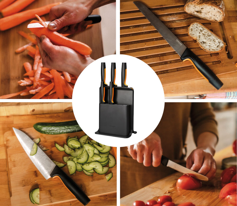 Zestaw noży FISKARS Functional Form 1057554 (6 elementów) noże zastosowanie