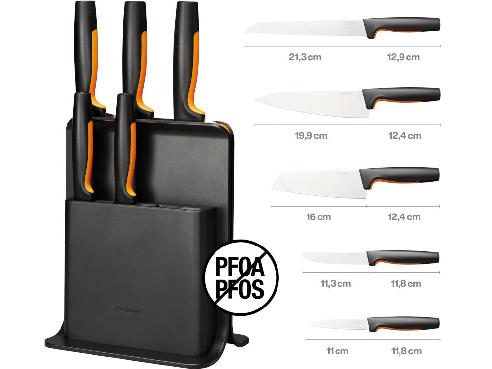 Zestaw noży FISKARS Functional Form 1057554 (6 elementów) elementy zestaw