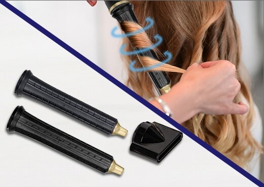 Kręcenie włosów na suszarko-lokówkę.