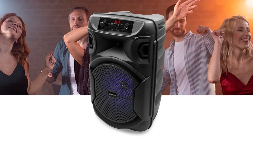 Głośnik mobilny SQUEAK SQ1006 Radio FM - czas pracy czas dzialania akumulator 