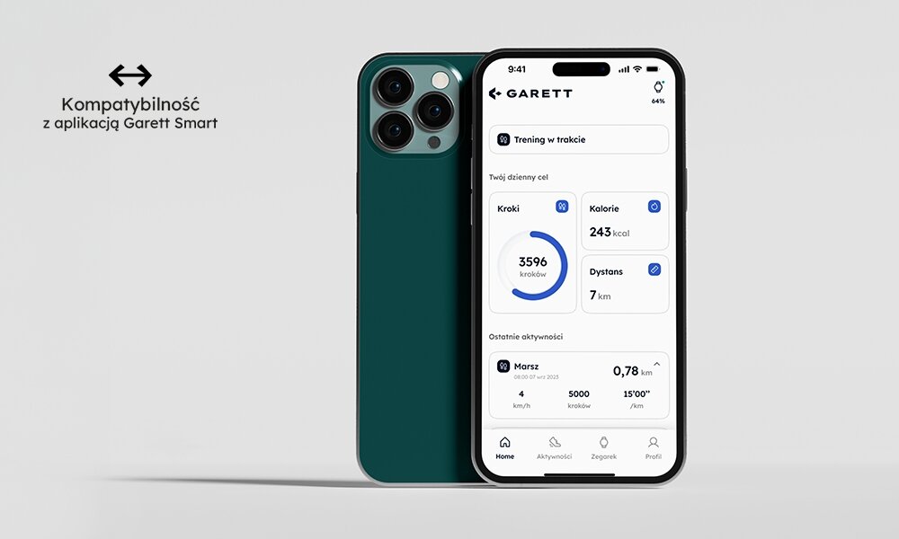 Smartwatch GARETT Verona 2 aplikacja Garett Smart na Android i iOS 