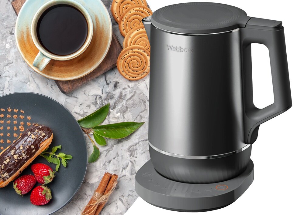 Czajnik WEBBER Ceylon WK-717 szybkie nagrzewanie wody, w krótkim czasie, szybkie przygotowanie herbaty lub kawy, energooszczędny