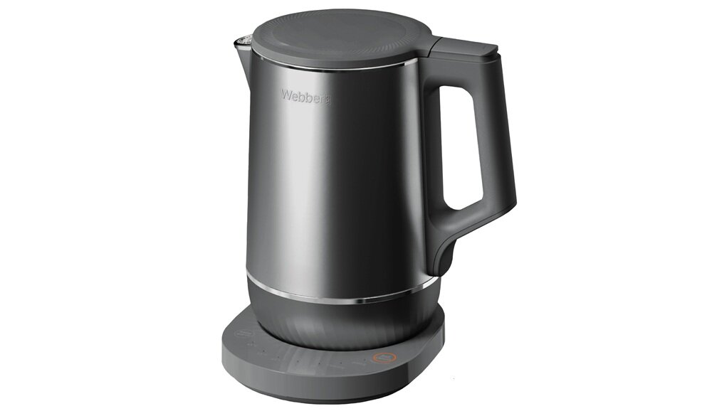 Czajnik WEBBER Ceylon WK-717 obrototwa podstawa, ustawienie czajnika w dowolnym miejscu, filtr siatkowy, podświetlenei LED, wskaźnik poziomu wody