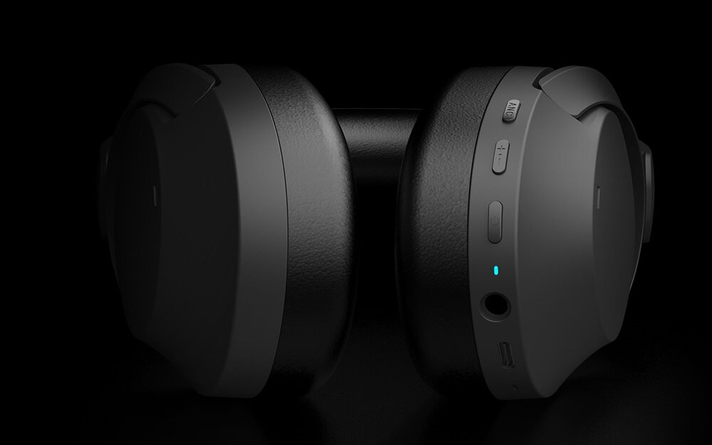 Słuchawki bezprzewodowe Creative Outlier Zen Hybrid 2 anc przycisk polecenie włącza