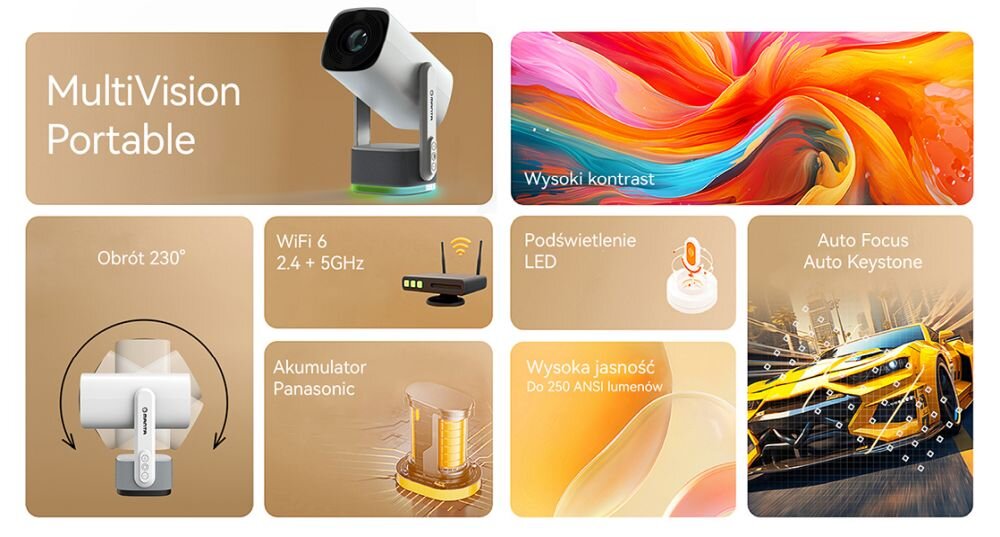 Projektor MANTA MultiVision Portable powody by wybrac