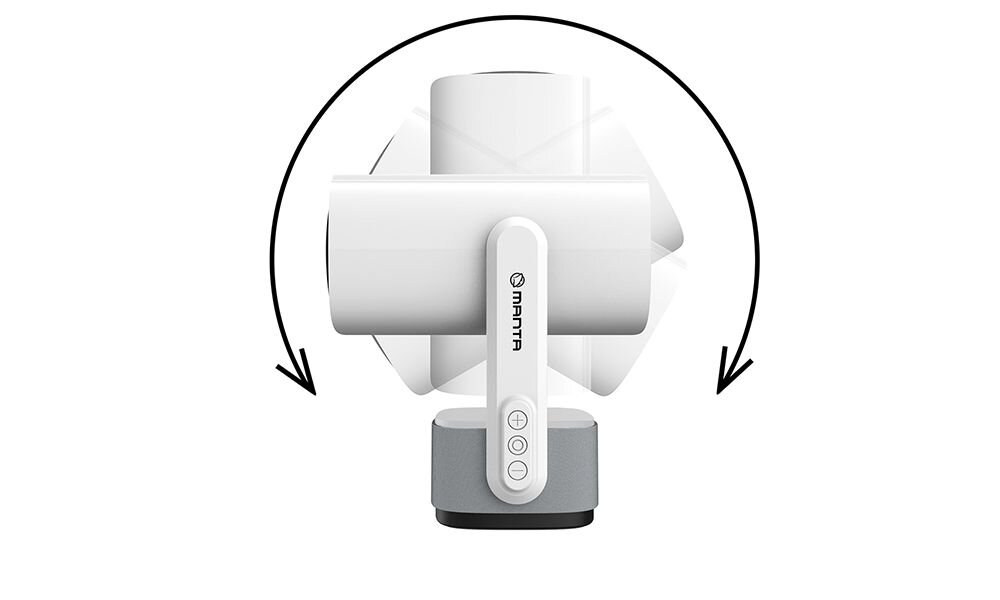 Projektor MANTA MultiVision Portable projekcja ruchoma stopnie kierunek dopasowanie