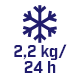 Zdolność zamrażania <br>2,2 kg/24 h
