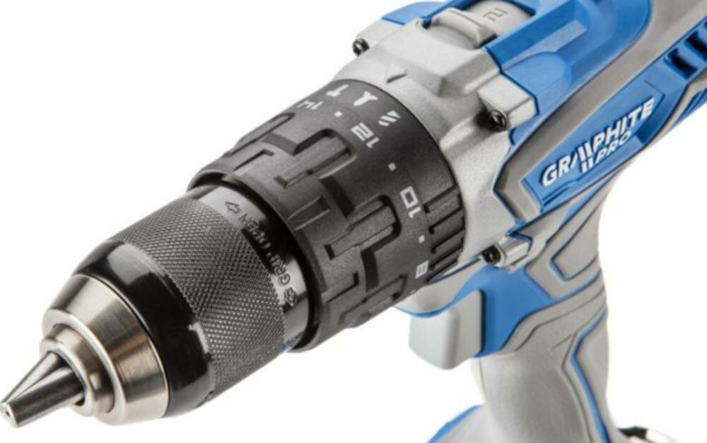 GRAPHITE-59GP401-PRO elektryczny hamulec dioda led podświetlenie ergonomiczny kształt praca obudowa materiał antypoślizgowy przekładnia planetarna stal metalowy uchwyt