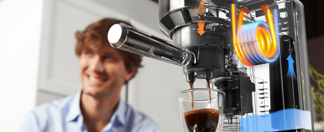 Кавоварка DELONGHI Dedica Style EC685.M, оптимальний тиск заварювання, смак, аромат