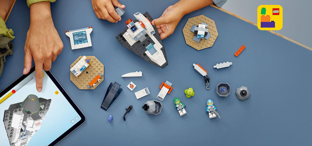 KLOCKI LEGO CITY STATEK KOSMICZNY I ODKRYWANIE ASTEROIDY 60429 aplikacja dzieci LEGO Builder