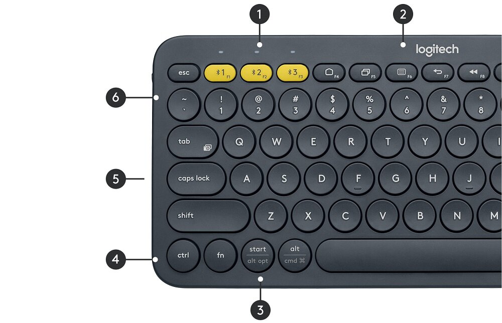 Klawiatura LOGITECH K380 - wygodna eksploatacja zapamiętuje skróty klawiszowe brak bloku numerycznego