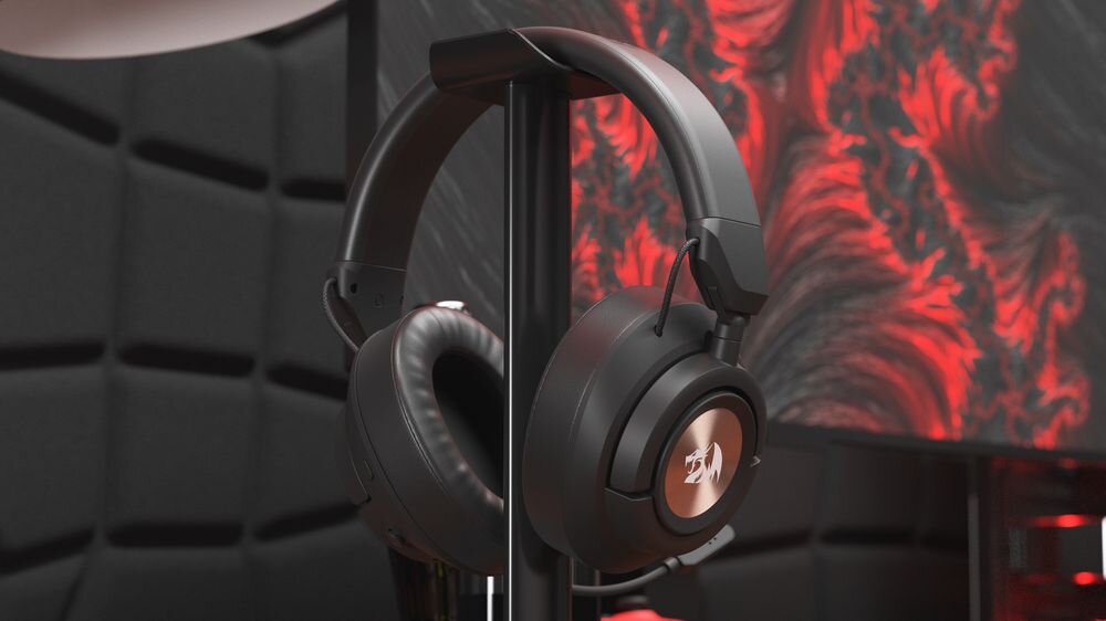 Słuchawki REDRAGON Spectra Pro H889 dźwięk przestrzenny 7.1 pasmo 20-20000 Hz gaming immersja, słuchawki stojące na stojaku