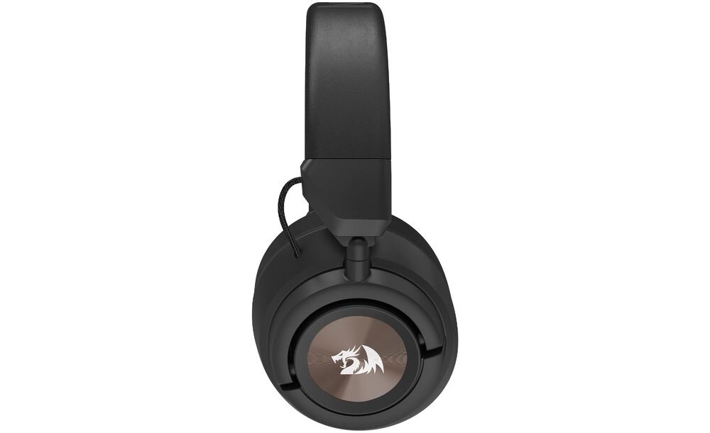 Słuchawki REDRAGON Spectra Pro H889 regulacja głośności pokrętło kabel 1.8 m sterowanie, słuchawki z boku na białym tle