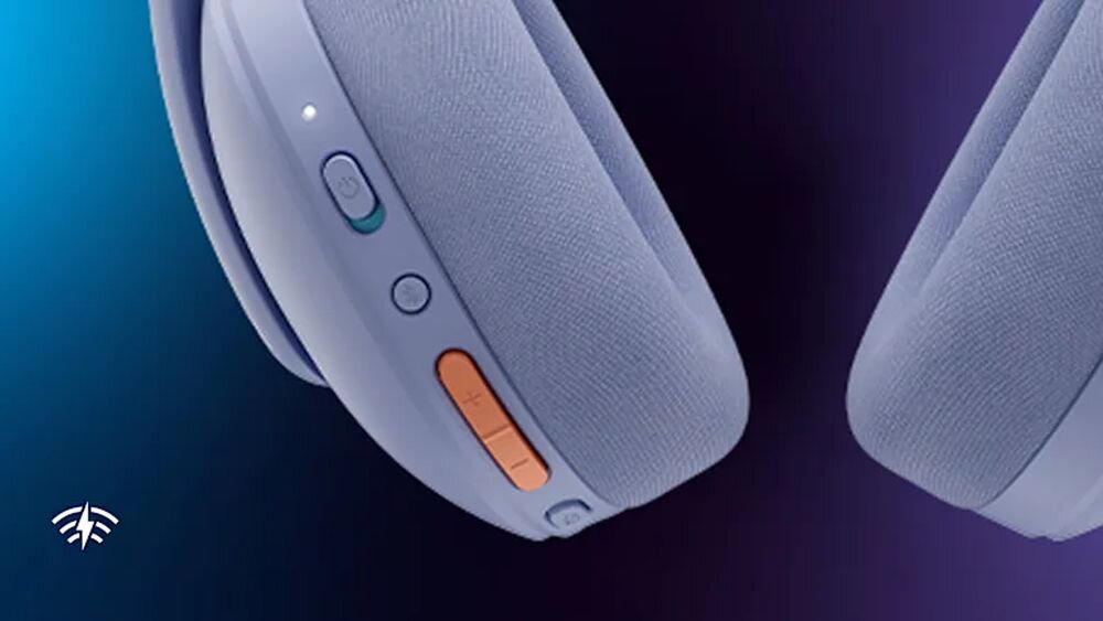 Słuchawki LOGITECH G325 Lightspeed stabilna transmisja bez opóźnień gaming online,kadr słuchawek na przyciski funkcyjne