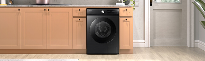 Czarna pralka Samsung Bespoke AI™ WW11DB7B94GBU4 o załadunku 11 kilogramów jest dostępna w ofercie sklepów Media Expert