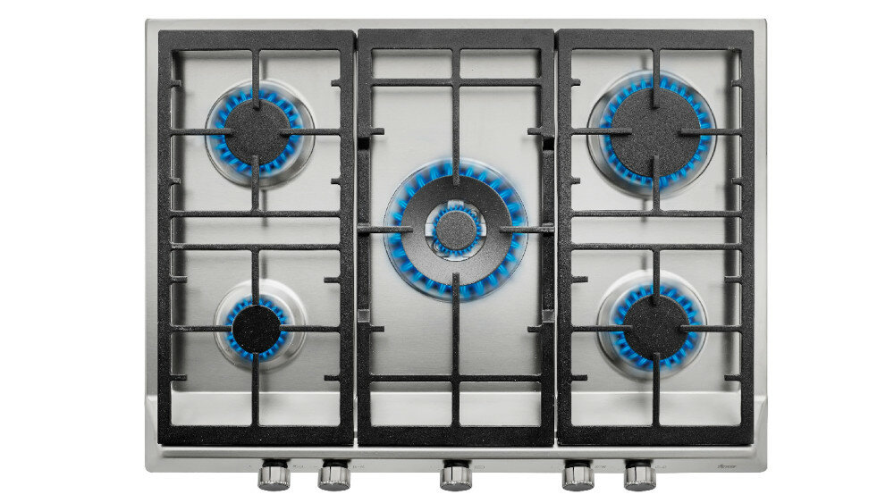 TEKA EX 70 5G AI AL DR palniki gazowe INOX szerokość stal szlachetna żeliwne ruszty stabilność