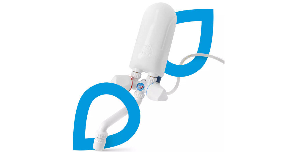 Przepływowy podgrzewacz wody DAFI z baterią białą Bezpieczeństwo ochrona eliminacja ryzyka wybuchu bez bakterii