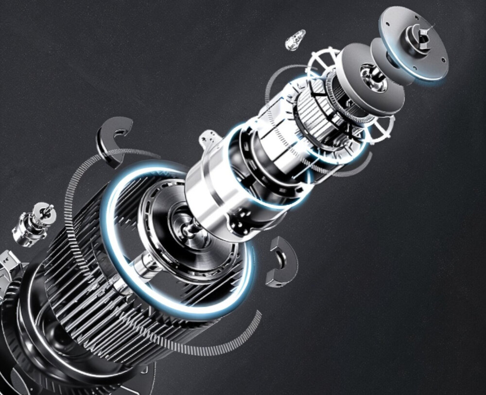 Bieżnia elektryczna EXTRALINK Moonwalk Luna EX.91377 6km-h ciemne tło silnik rozłożony cichy silnik o mocy 480 W inteligentna konwersja częstotliwości urządzenie pracuje płynnie i bez gwałtownych zmian tempa cichy układ napędowy