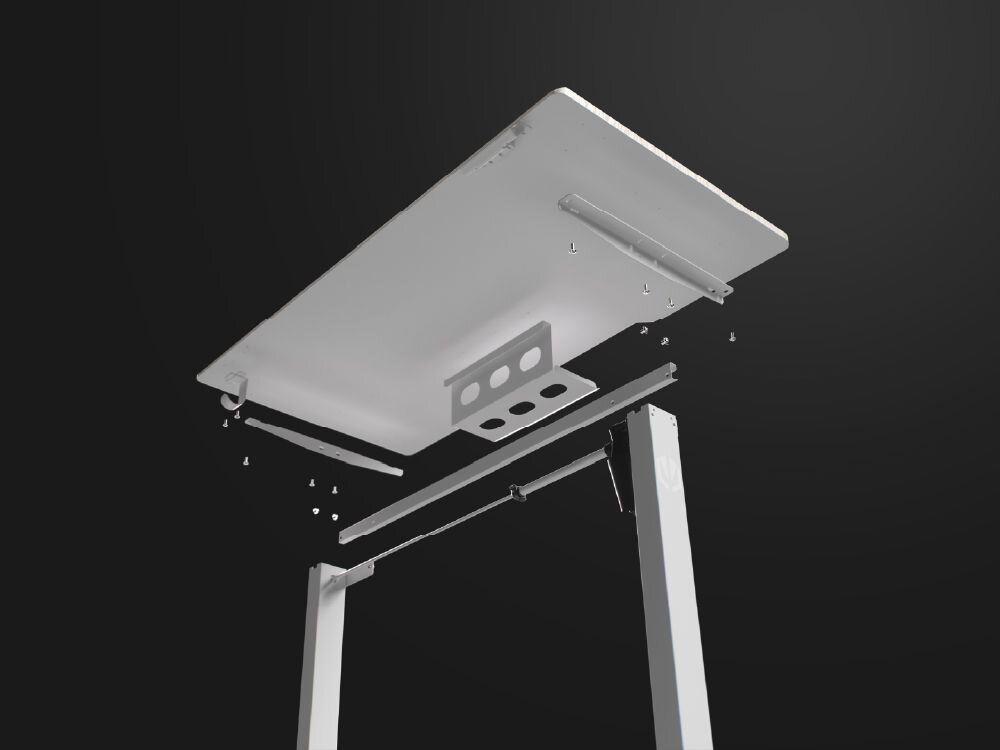 Biurko ENDORFY Atlas S Electric Jasne Drewno Elementy biurka Endorfy Atlas S Electric przygotowane do montażu prosty montaż Czytelna konstrukcja