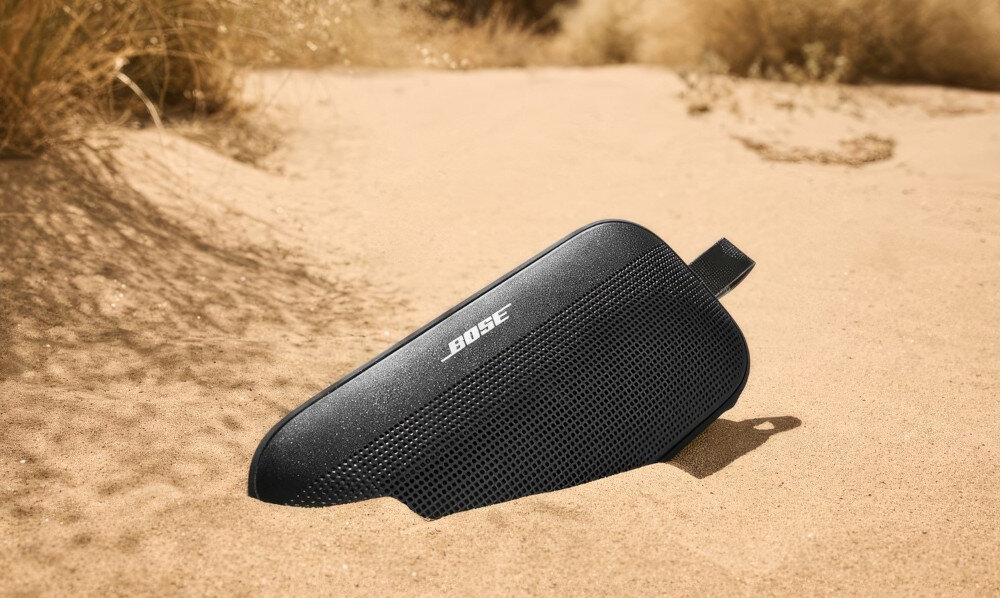 Głośnik mobilny BOSE SoundLink Flex 2 gen przenośny głośnik o mocnym i wyraźnym dźwięku, głośnik leżący w piasku