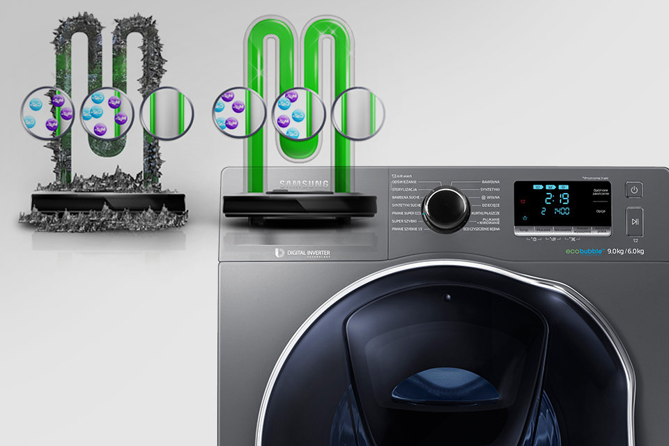 Samsung Grzałka ceramiczna. Bardziej odporna na kamień