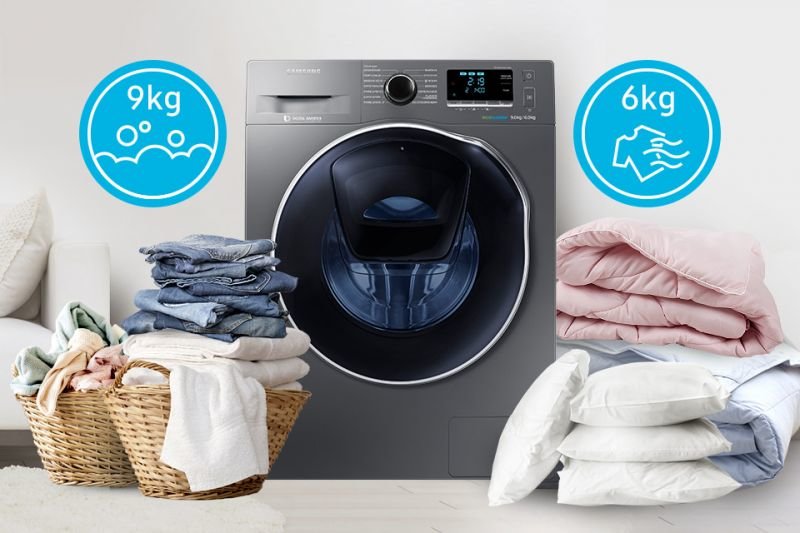 Samsung Więcej możliwości. Imponująca ładowność prania i suszenia!