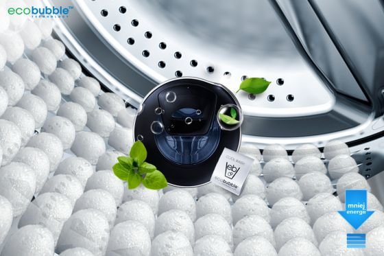 Samsung Eco Bubble™. Chroń tkaniny, oszczędzaj energię