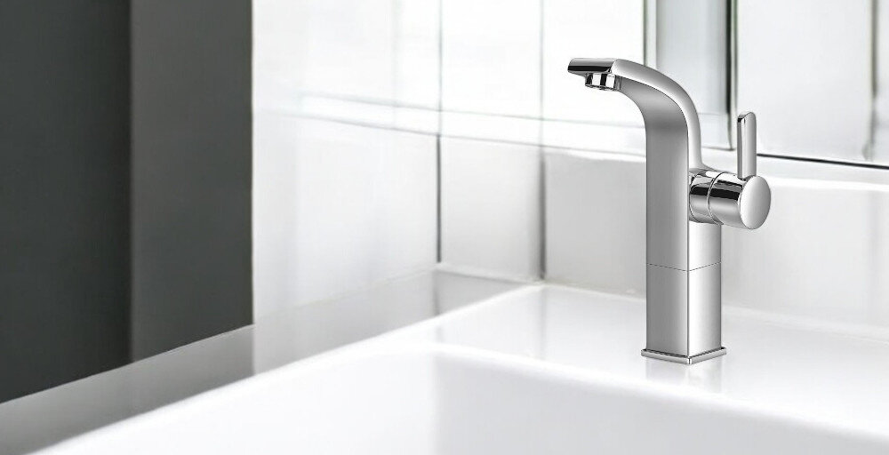 BATERIA UMYWALKOWA OMNIRES Darling DA5012 Chrom styl funkcjonalność estetyka możliwości aranżacyjne głowica ceramiczna prostota lini kształt koła niezwykle trwała wysokogatunkowy mosiądz niezawodność łatwe czyszczenie woda detergent utrzymanie czystości