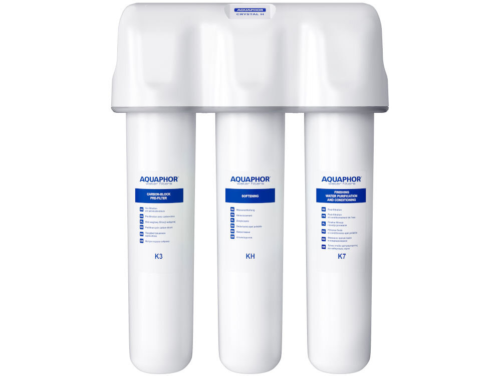 AQUAPHOR Kryształ H (K3 KH K7) usuwanie woda chlor metale produkty ropopochodne toksyny alergent skład mineralny